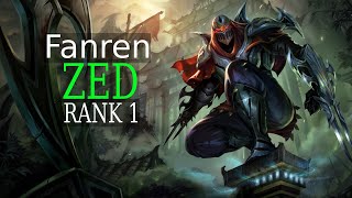 Fanren Zed vs Sion ✅ Fanen Rank 1 Zed Guide