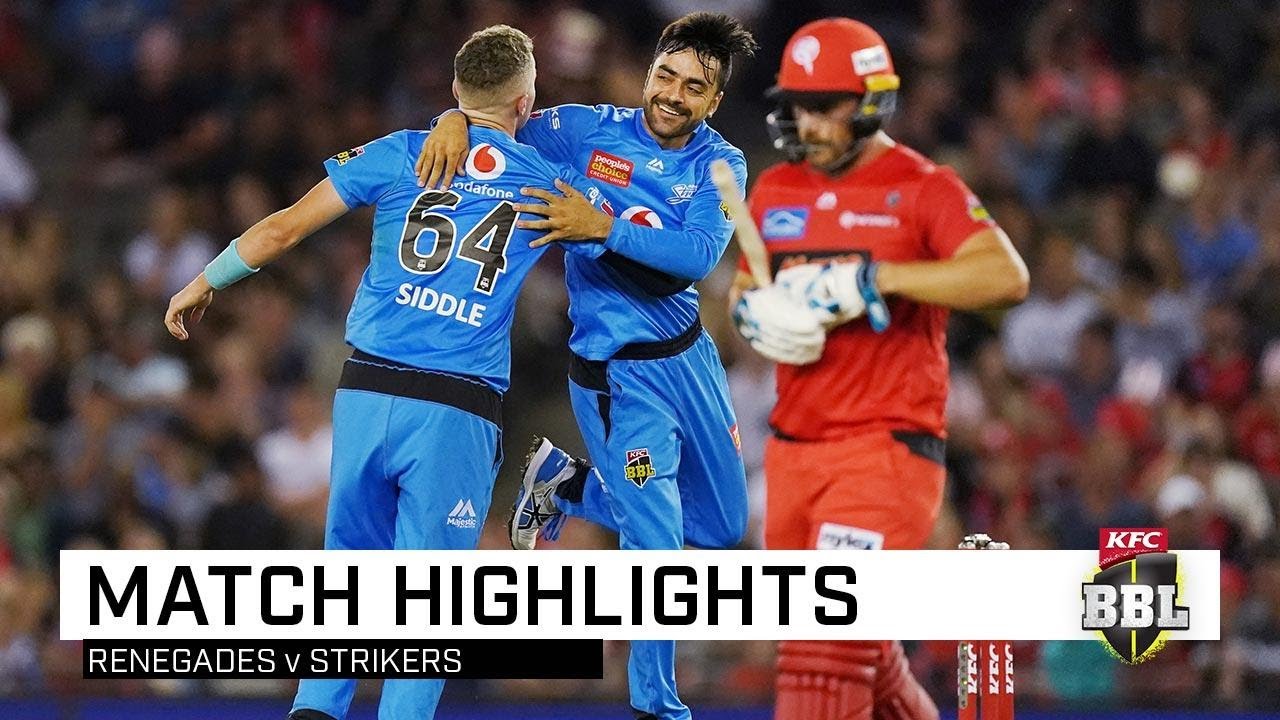 Strikers grab top spot as Rashid puts 'Gades in a spin | KFC BBL|09
