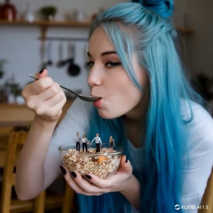 giantess girl eats / vore some shrunken people