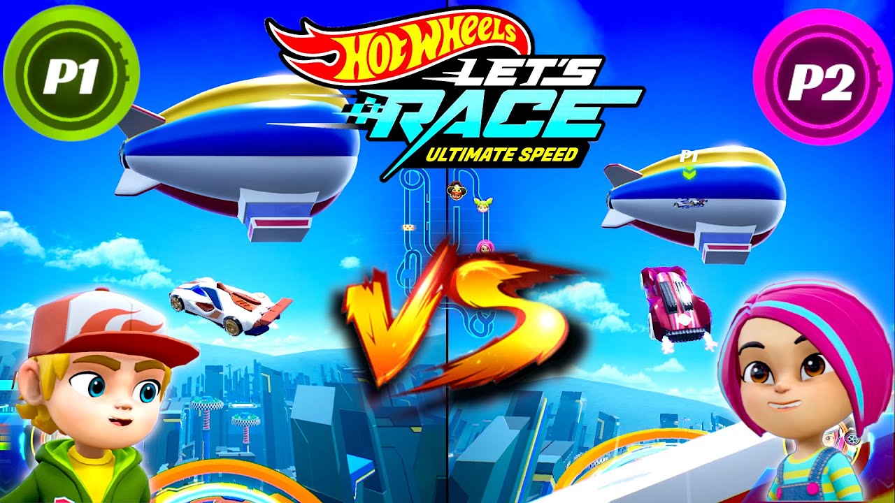 Hot Wheels Let's Race Ultimate Speed ​​– Мак с Mach Speeder против Брайтса с Power Surge