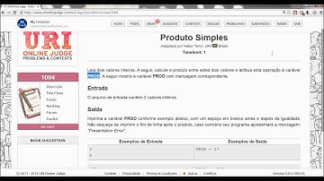 Resolução de Problema: Produto Simples [URI - 1004]