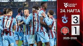 Trabzonspor (3-1) Fatih Karagümrük | MAÇ ÖZETİ | 24. Hafta - 2025/2026