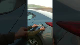 Boundary Waters Car Sticker On Gas Tank Door