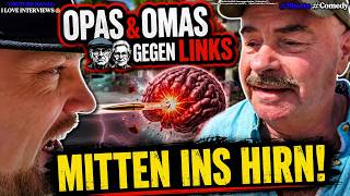 😲"OPA & OMA GEGEN LINKS" werden FUCHSTEUFELSWILD - "Demo gegen Rechts"
