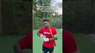 Brutally Honest Teammate After You Strike Out #baseball #funny #comedy #relatable #skit #sports