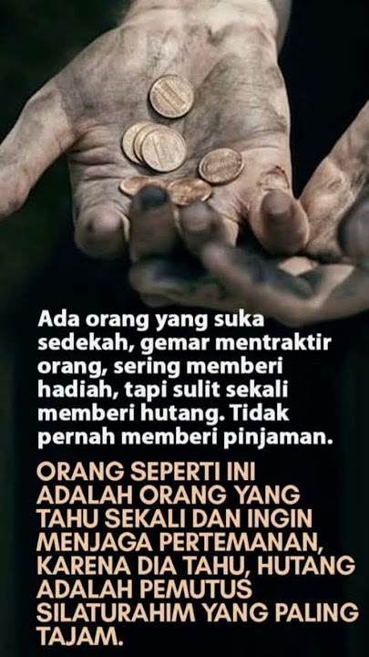 Hutang bisa memutus pertemanan dan kekerabatan