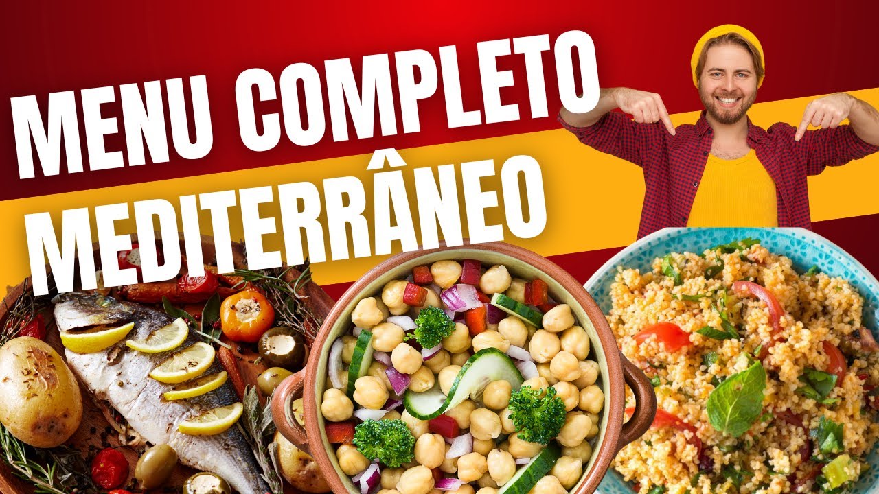 Receitas mediterrâneas e comidas - chef ensina como fazer em casa com os melhores ingredientes