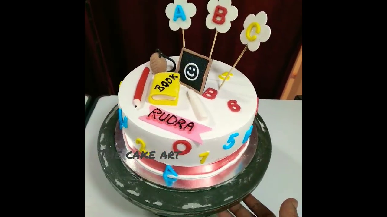1kg kids cake design for starting school day