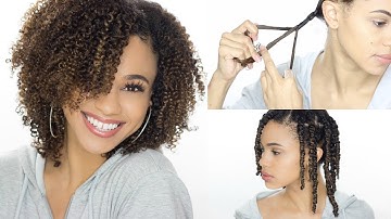 How To 3 Strand Twist Out + Nighttime Routine (Detailed)