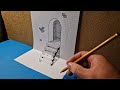 Very Easy!! Real Illusion 3D Drawing - Art Trick Step by Step for Beginners
