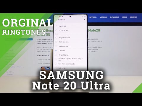 How to Change Ringtone in SAMSUNG Galaxy Note 20 Ultra – Ringtone List