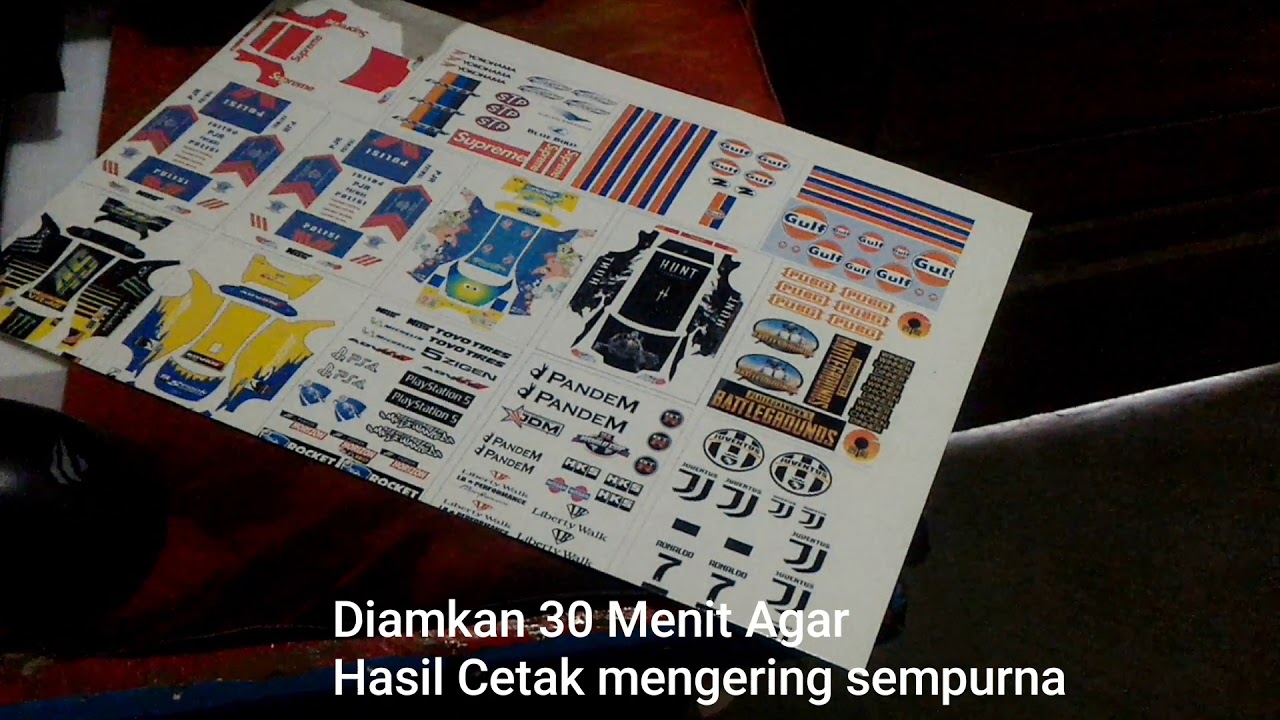 Cara Membuat Decal HotWheels 1:64