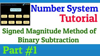 Signed Magnitude Method of Binary Subtraction - Signed Magnitude #1 - Binary Subtraction Tutorial