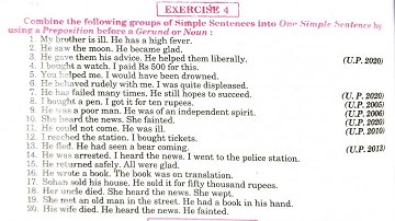 by using a preposition before a gerund or noun solved exercise | synthesis exercise 4 | synthesis