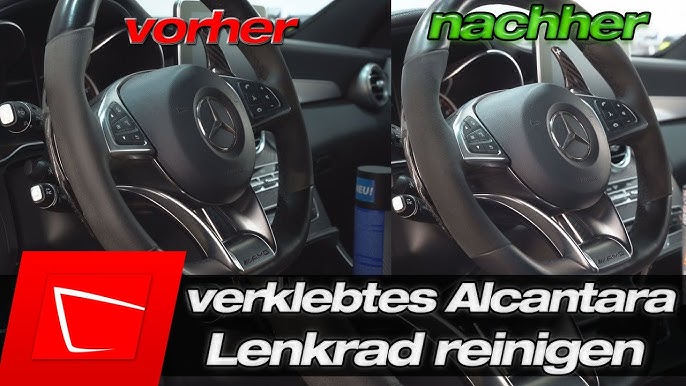 Mercedes Lederlenkrad reinigen und pflegen - Sonax Leather Cleaner Foam und  Leder Balsam im Test 