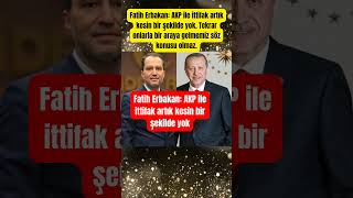 Fatih Erbakan Akp Ile Ittifak Artık Kesin Bir Şekilde Yok