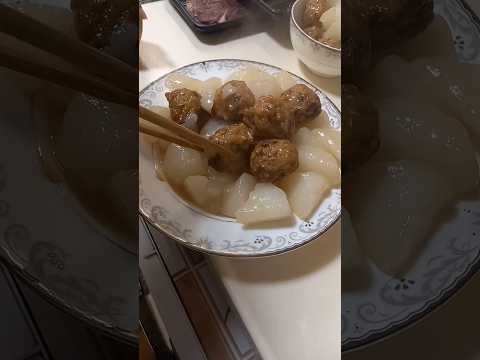 Raddish With Meatballs Viralvideo Trending Food Viralshorts 