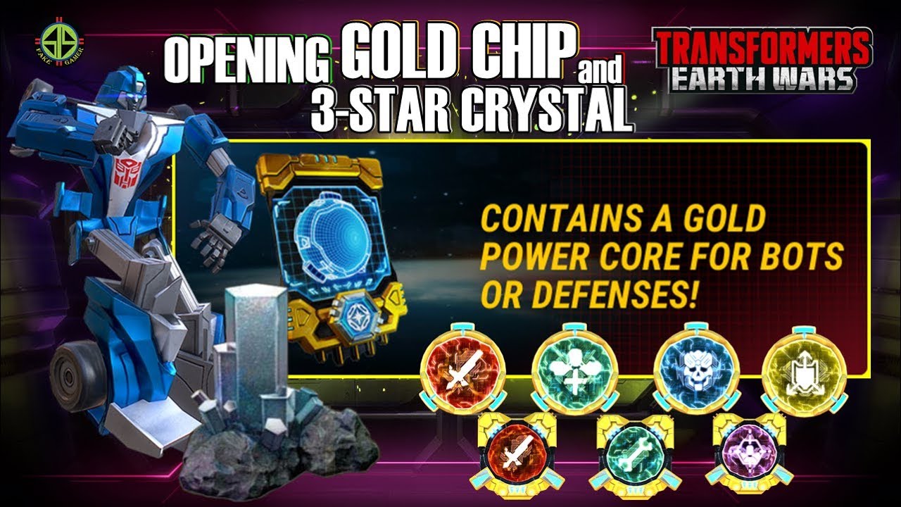 OPENING GOLD POWER CORE CHIP and 3-STAR CRYSTAL - TRANSFORMERS: Earth ...