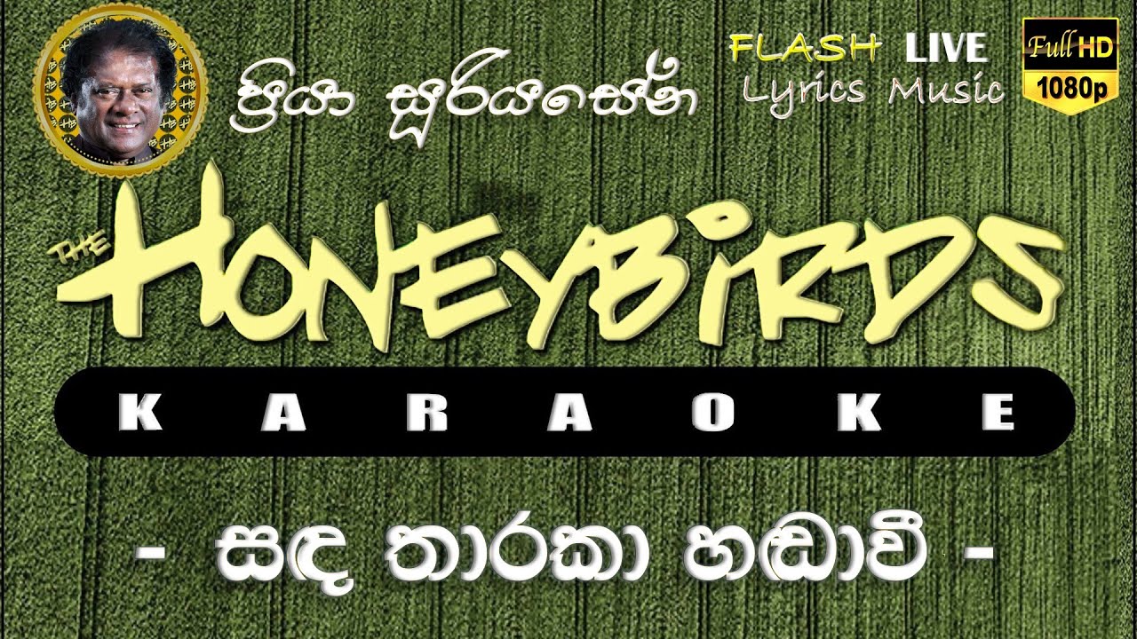Sada Tharaka Hadawi Karaoke (Without Voice) සඳ තාරකා හඬාවී කැරෝකේ