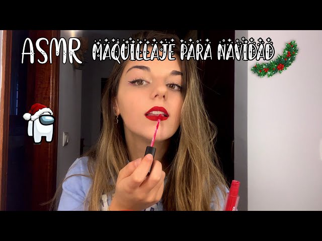 MAQUILLAJE para Navidad 💋 - Semana de Adviento ASMR 🎄