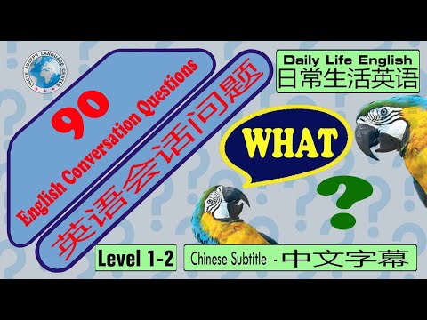 English Conversation Questions What 英语会话问题 What 等级 1 2 Youtube