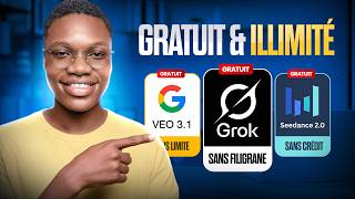 Grok Al Gratuit illimité, Veo 3 Gratuit illimité & Seedance 2.0 Gratuit illimité | Le site SECRET !