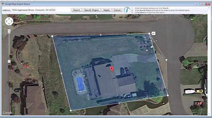 Realtime Landscaping - Google Maps Import Wizard