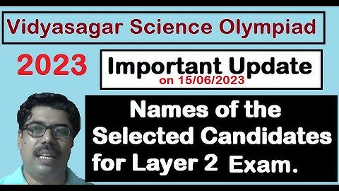 #VSO52, Important Update, Who are the Selected Candidates for Layer 2 Exam
