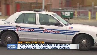 Detroit Police officer, lieutenant charged
