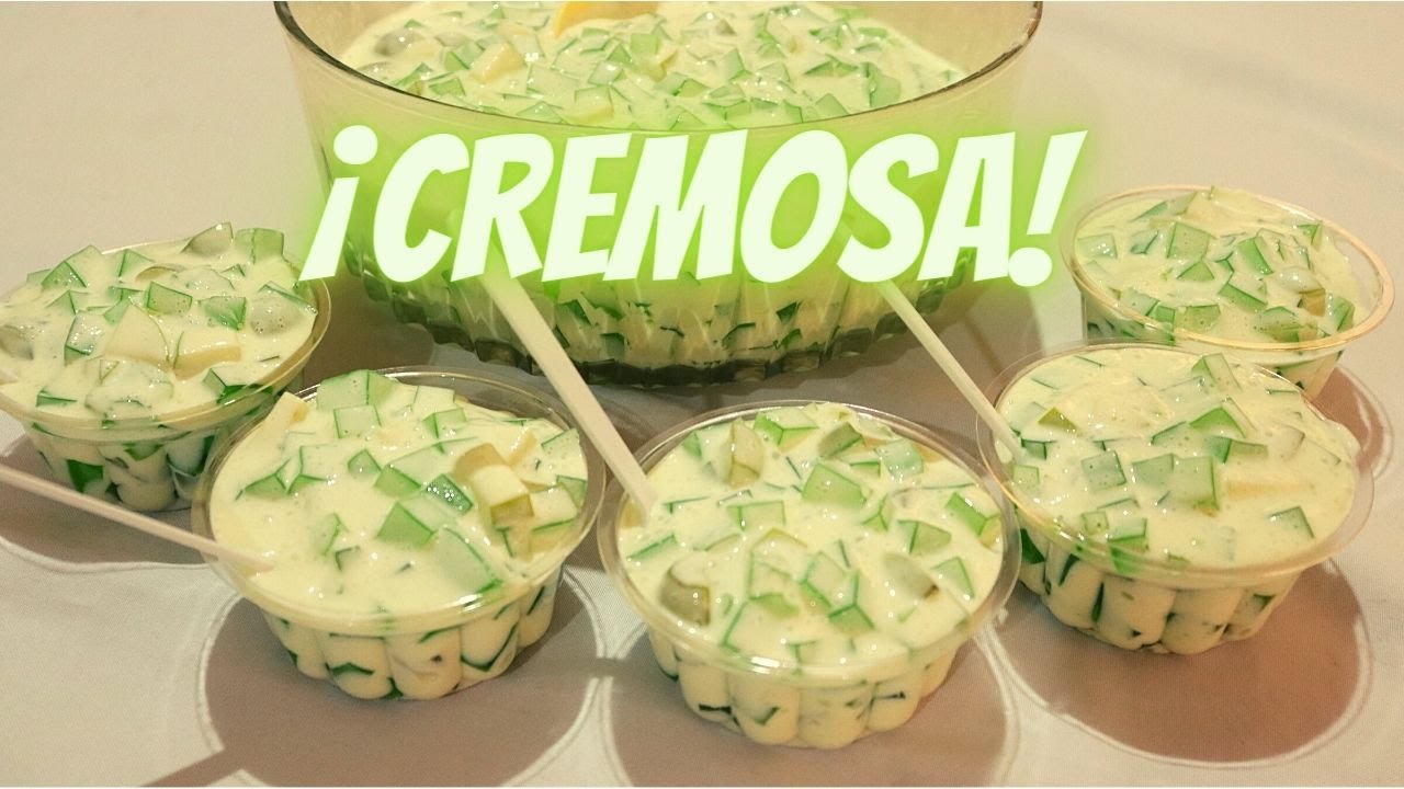 Gelatina Cremosa De Limón Con Frutas Verdes Ideal Para Negocio