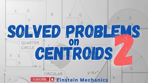 Ep 14 | Second Set of Problems| Composite Shapes | CENTOIDS | Strength of Materials