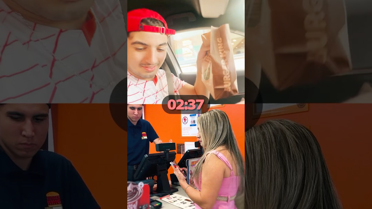 QUAL O JEITO MAIS RÁPIDO DE PEDIR COMIDA? (drive thru x caixa) 🤔