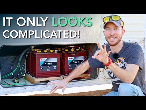 how to wire rv solar battery bank batteries in series and parallel