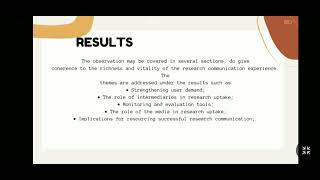 JOURNAL ARTICLE REVIEW (Research Communication)