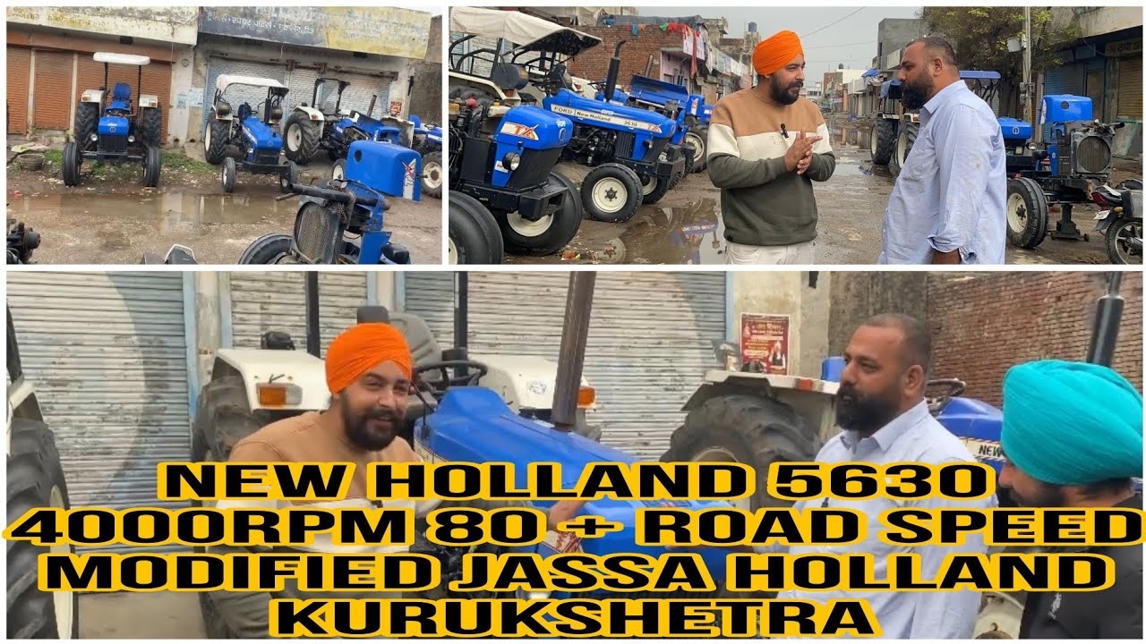 new holland 5630 4000rpm 80 + road speed modified jassa holland  kurukshetra