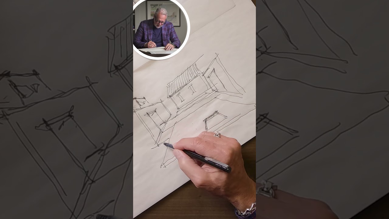 Sketching Client's Dream Outdoor Sauna: A Patio Transformation #patiodesign #sketching