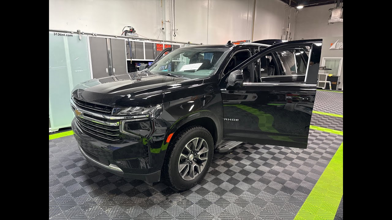 Expedition window tint at 10am