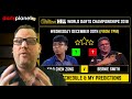 DAY 7 SCHEDULE & PREDICTIONS | WORLD DARTS CHAMPIONSHIP  2018 - WHAT ARE YOUR PREDICTIONS?