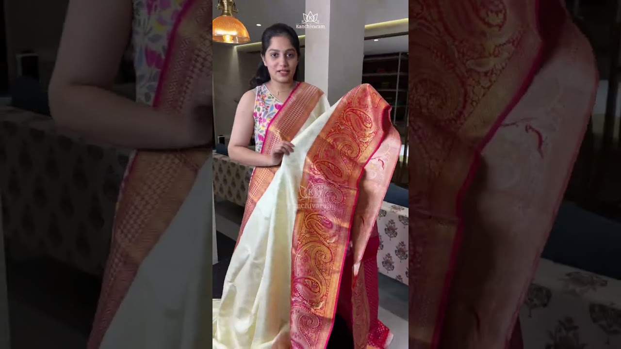 Pure Kanchipuram Silk Saree | Pure Zari | Banarasi Inspired