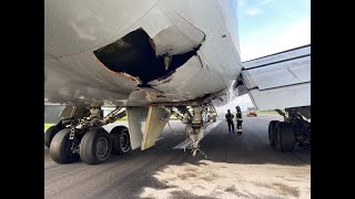 Boeing 747 cargo &quot;lost&quot; one of the main landing gear during landing