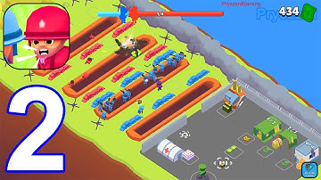 Hold The Line - Gameplay Walkthrough Part 2 Tutorial Army Commander Game (iOS,Android)