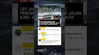 LRT Jabodebek rusak, penumpang terpaksa jalan kaki, mirip game roblox #trending #shorts #viral