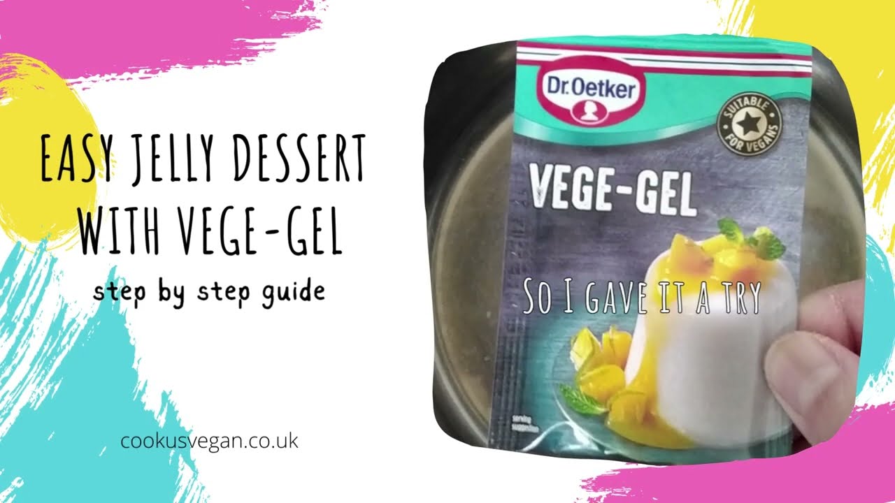 Easy Jelly Dessert with VEGEGEL How to make vegan jelly, step by