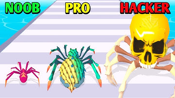 NOOB vs PRO vs HACKER | Spider Evolution Run