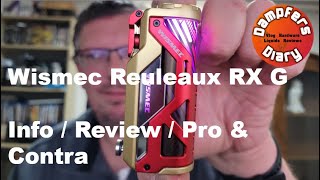 Wismec Reuleaux RX G - Iฑfo | Review | Pro & Contra | E Zigarette