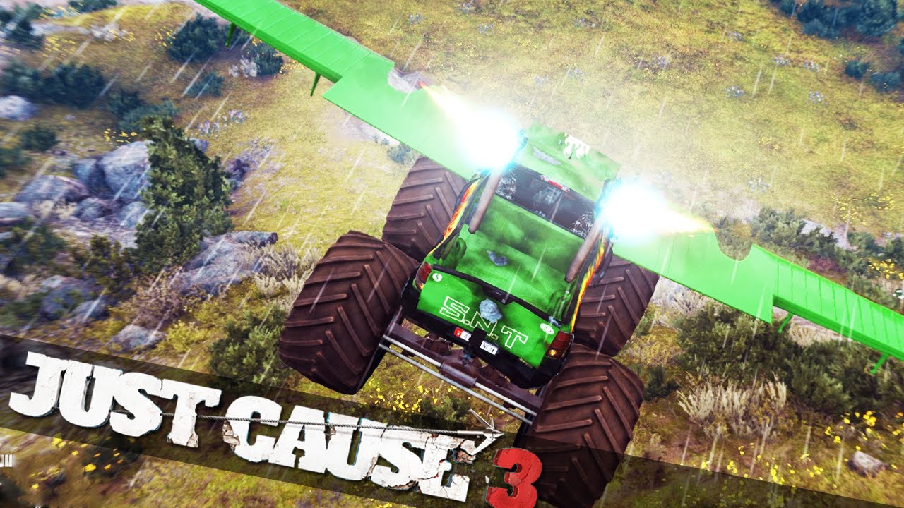 JUST CAUSE 3 FLYING MONSTER TRUCK! Just Cause 3 Mods Showcase! YouTube