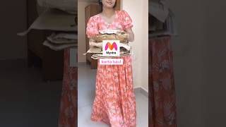 myntra cotton kurtas under 500 #viralvideo #fashion #trending #shorts #myntra #myntrahaul #kurti
