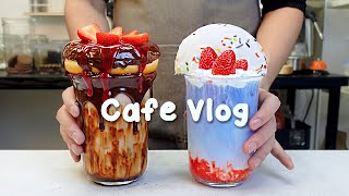 Download Lagu 🤗1시간 카페 브이로그 모음/도넛 라떼🍹지치고 힘들 땐 음료 ASMR로 힐링해요/카페브이로그/Cafe Vlog/ASMR/Tasty Coffee MP3