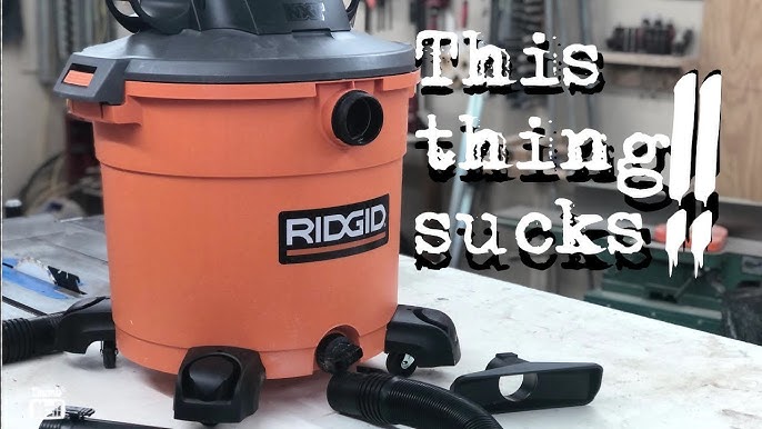 RIDGID® Wet/Dry Vacuum With Cart, 16 Gallon Cap.