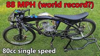 Top Speed World Record on a Motorized Bicycle..?